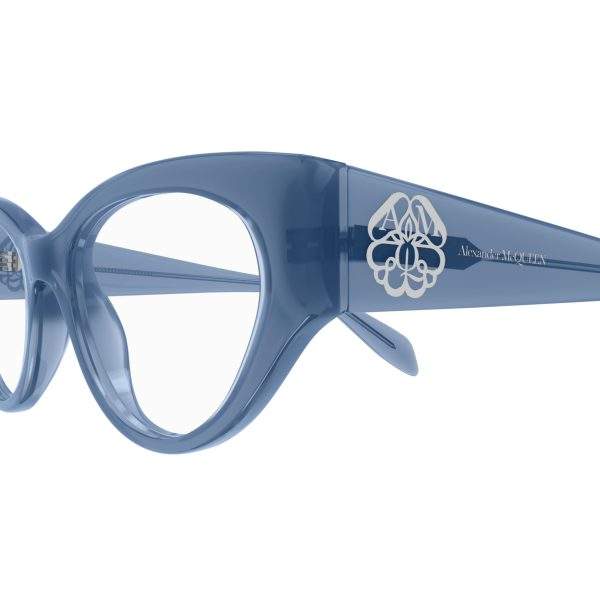 Alexander McQueen 0380O Blu dettaglio asta