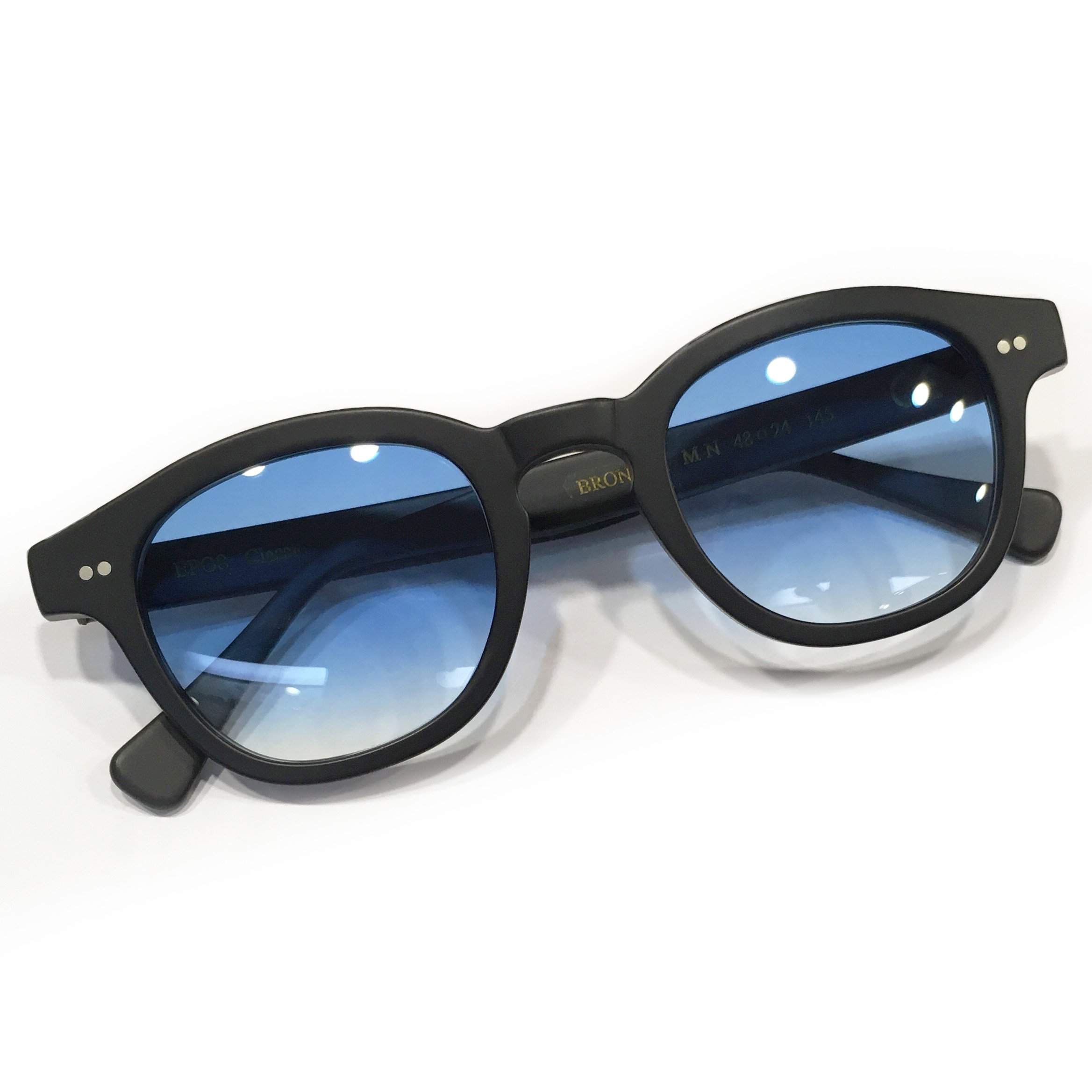 Epos Bronte 2 M-N Nero opaco con lenti azzurre sfumate