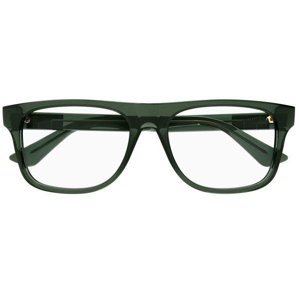 Montatura da vista Gucci 1117O 005 verde trasparente