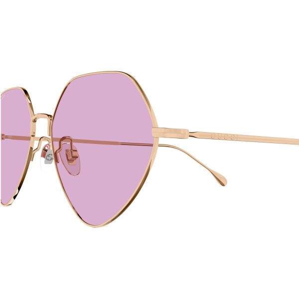 Gucci 1182S 004 oro lenti rosa